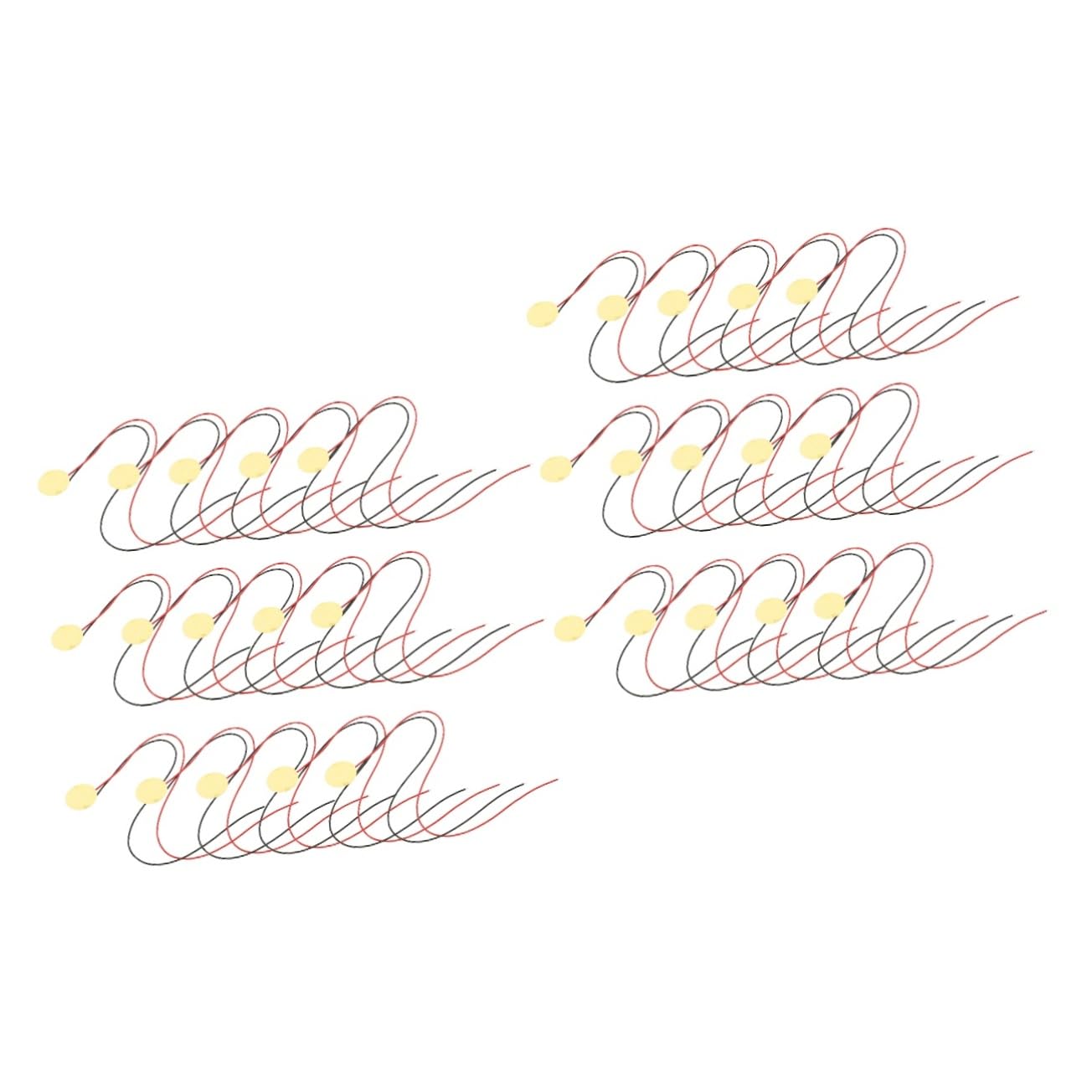 Abaodam 2sets Piezo Disc Pickup for Electric Acoustic Guitar Piezo Diaphragm Transducer 15pcs*2