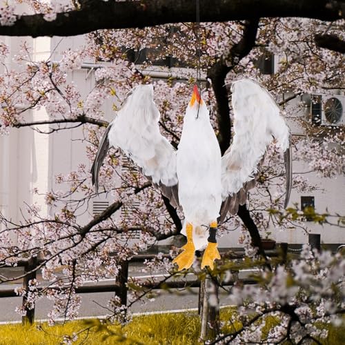 Finition Soignée pour ce Modèle de Mouette Blanche Ornemental