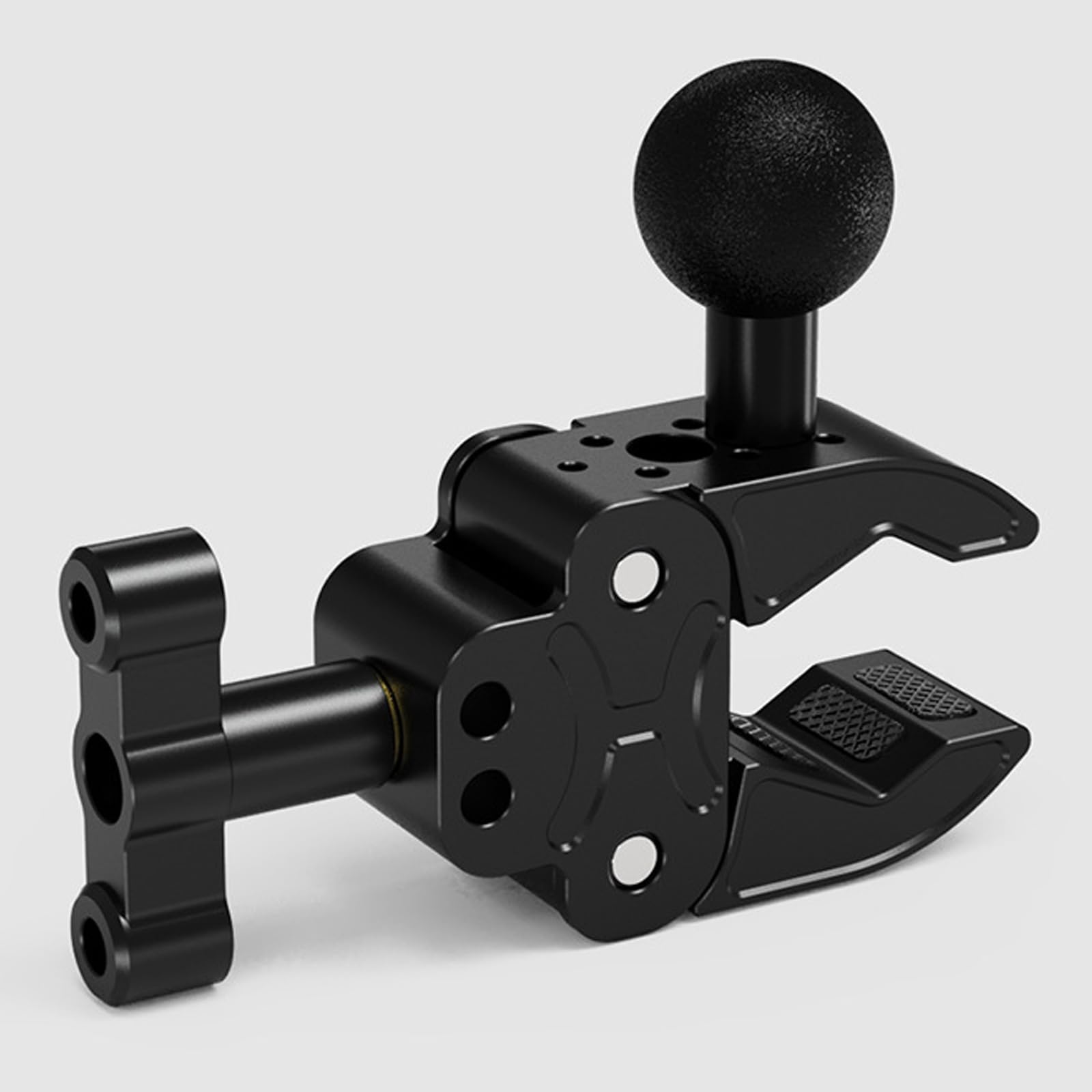 Staffa di morsetto per fotocamera in alluminio resistente alle intemperie per monitor microfoni DSLR 1/4 "Adattatore a sgancio rapido Morsetto per fotocamera ad angolo regolabile per esterni