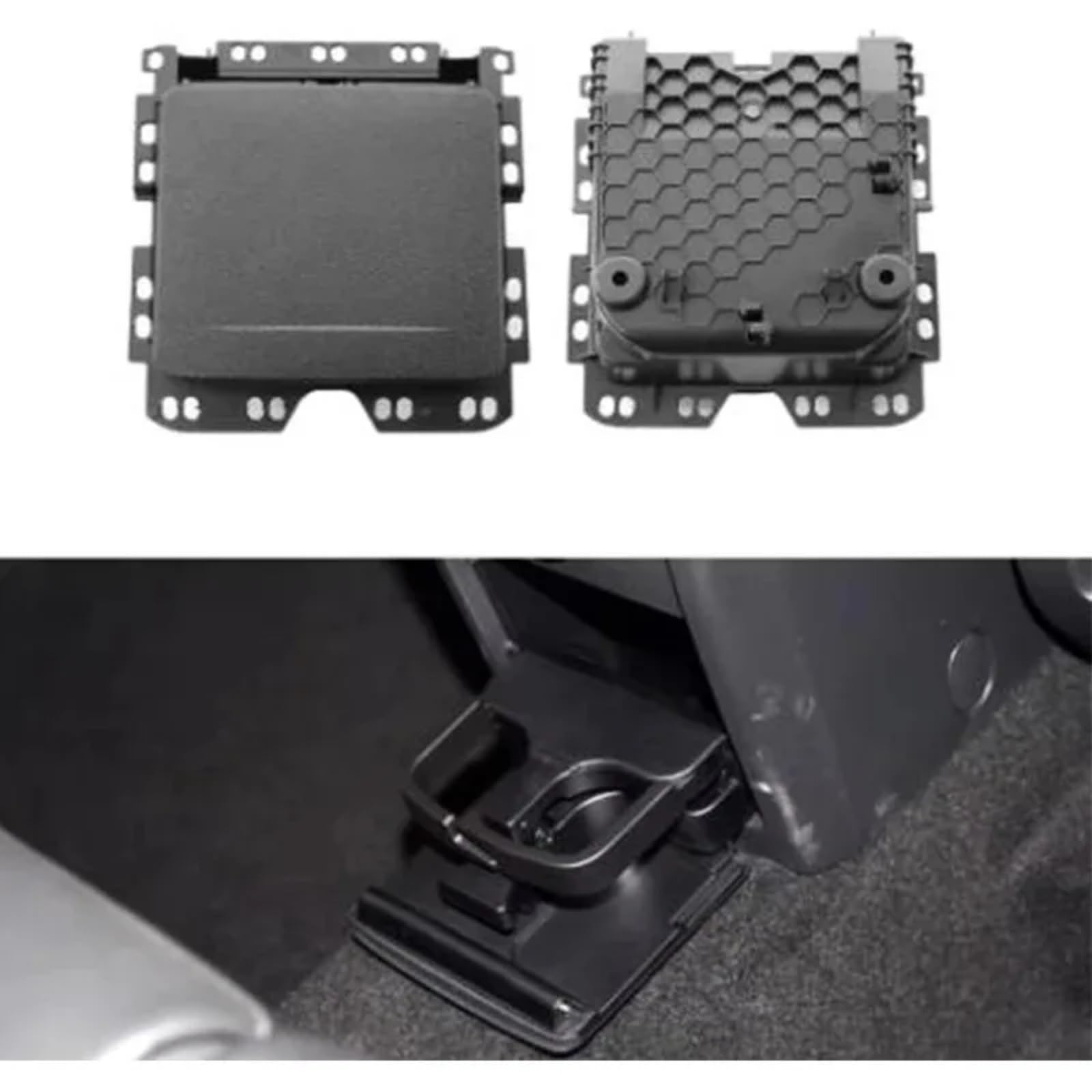 Centrale Consolle Portabevande Vassoio Portaoggetti Per Inserto Portabevande Per Bracciolo Posteriore Per Auto Con Organizer 7N0862533 Compatibile Con Per Sharan Syncro Per 4Motion 2011-2016