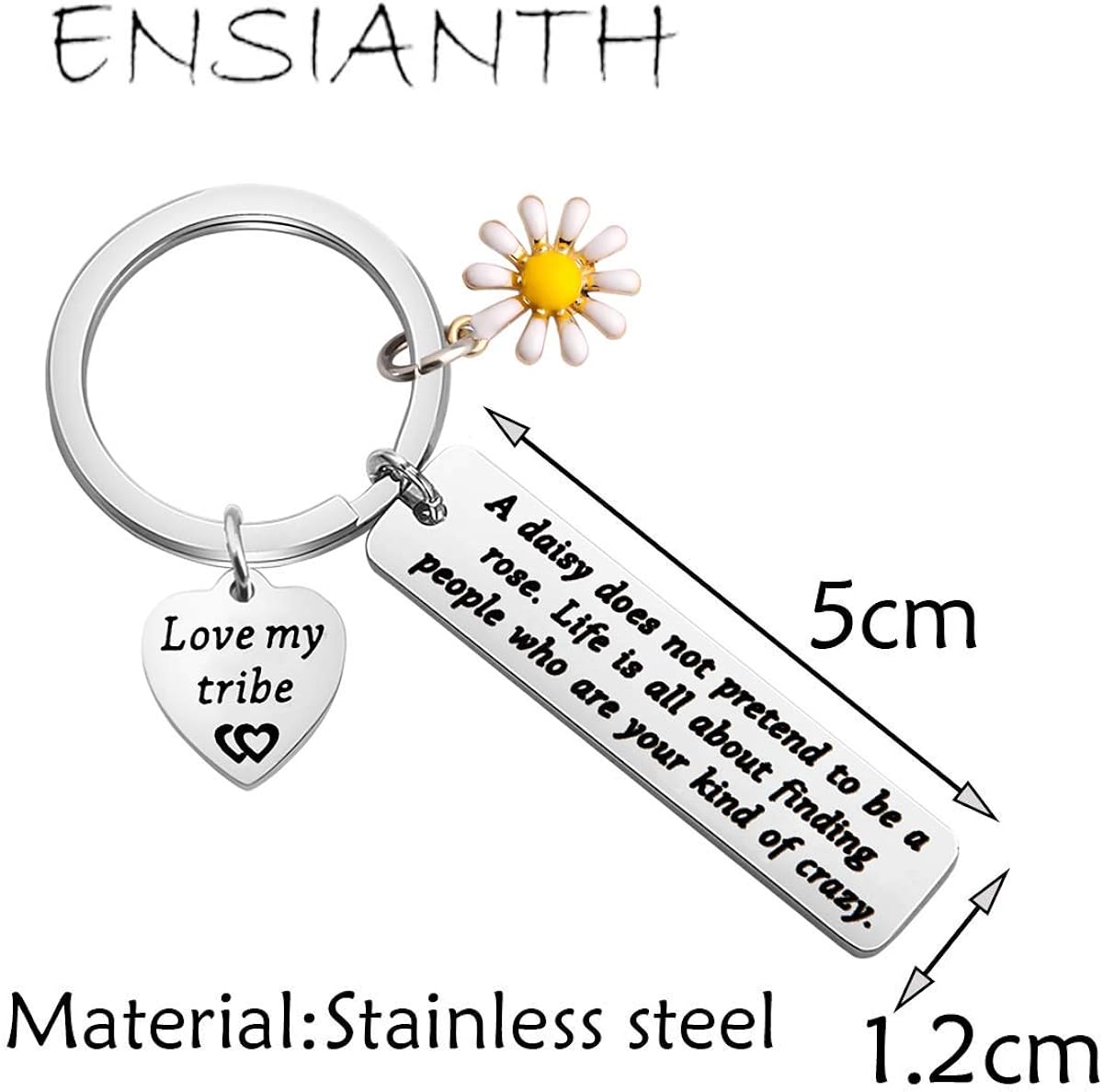 Miniatura 2 de ENSIANTH Joyas de margaritas con diseño de margaritas, flores y flores que una margarita no pretende ser una rosa