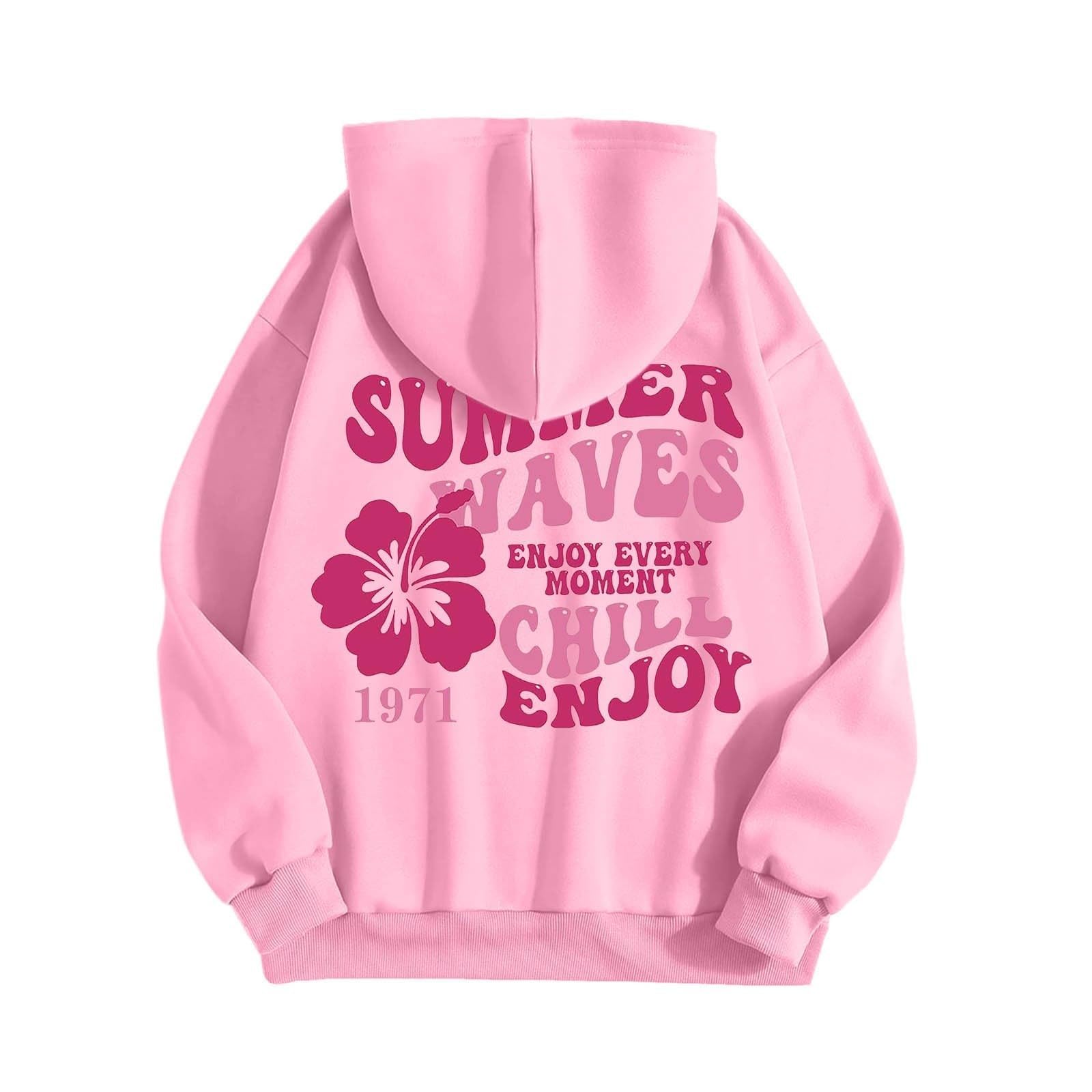Pink Palm Puff Girls Hoodies Walmart Pink Palm Puff Hoodie Girls