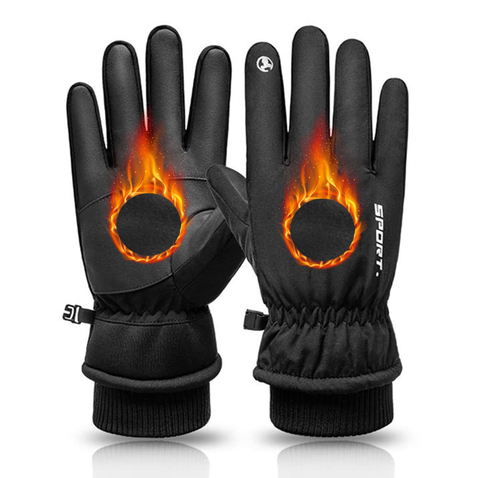 Gants De Vélo Thermiques Imperméables Pour Femme, Mitaines De Ski