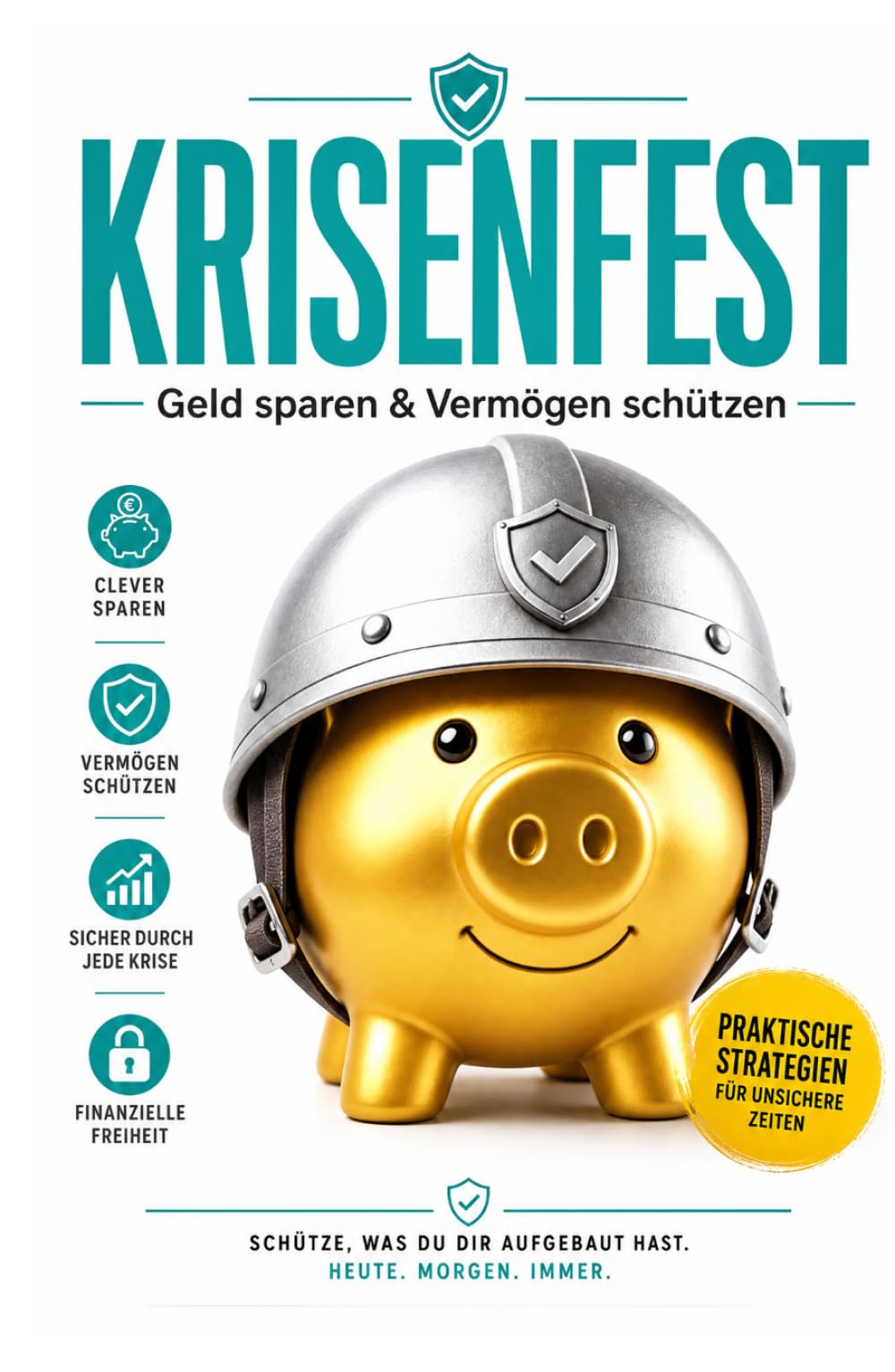 Krisenfest - der ultimative Finanz-Ratgeber: Praktische Strategien, Tipps und Tricks, um in schwierigen Zeiten Geld zu sparen und Vermögen zu schützen