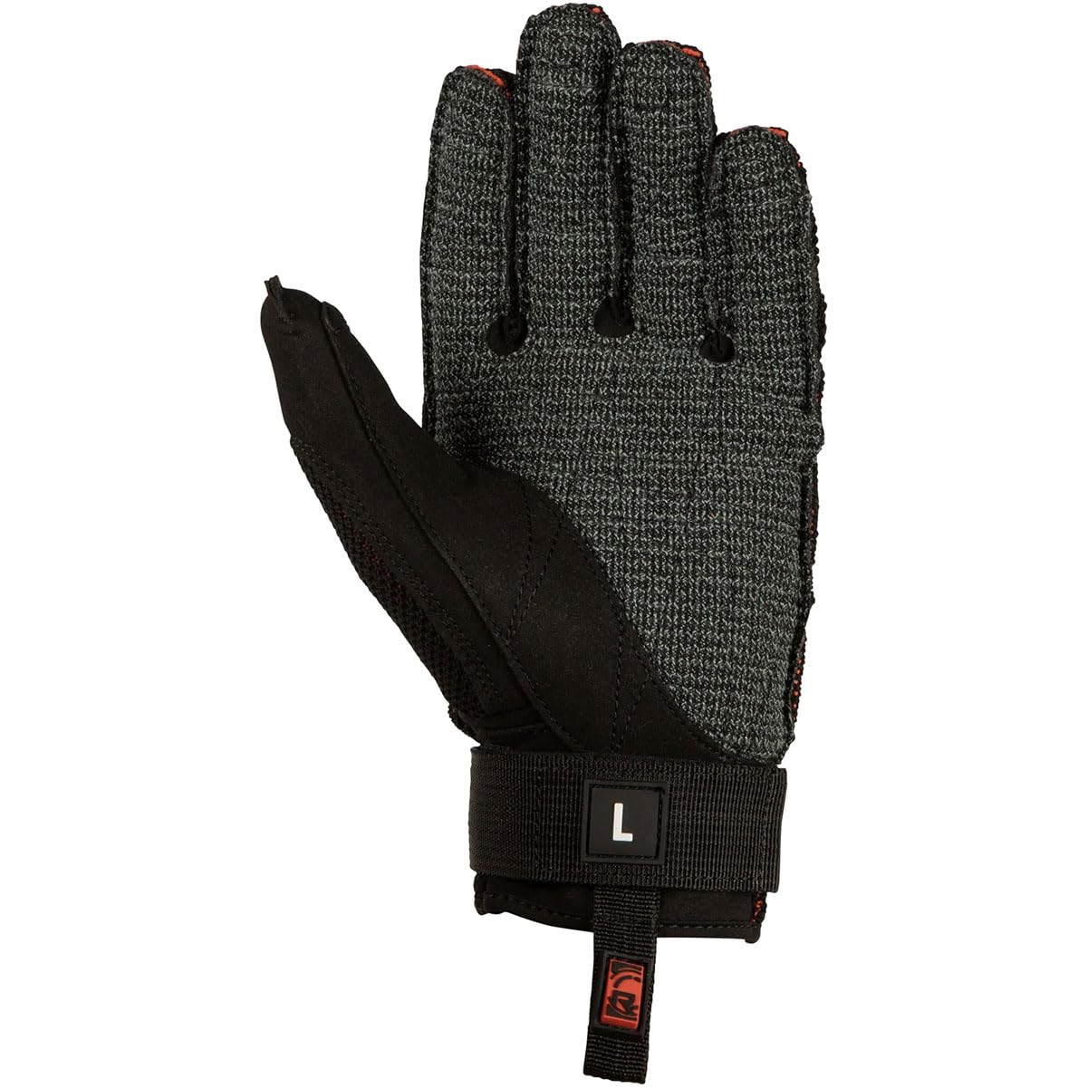 Radar AirKnit-K BOA - Guantes de esquí acuático (interior), color negro y rojo