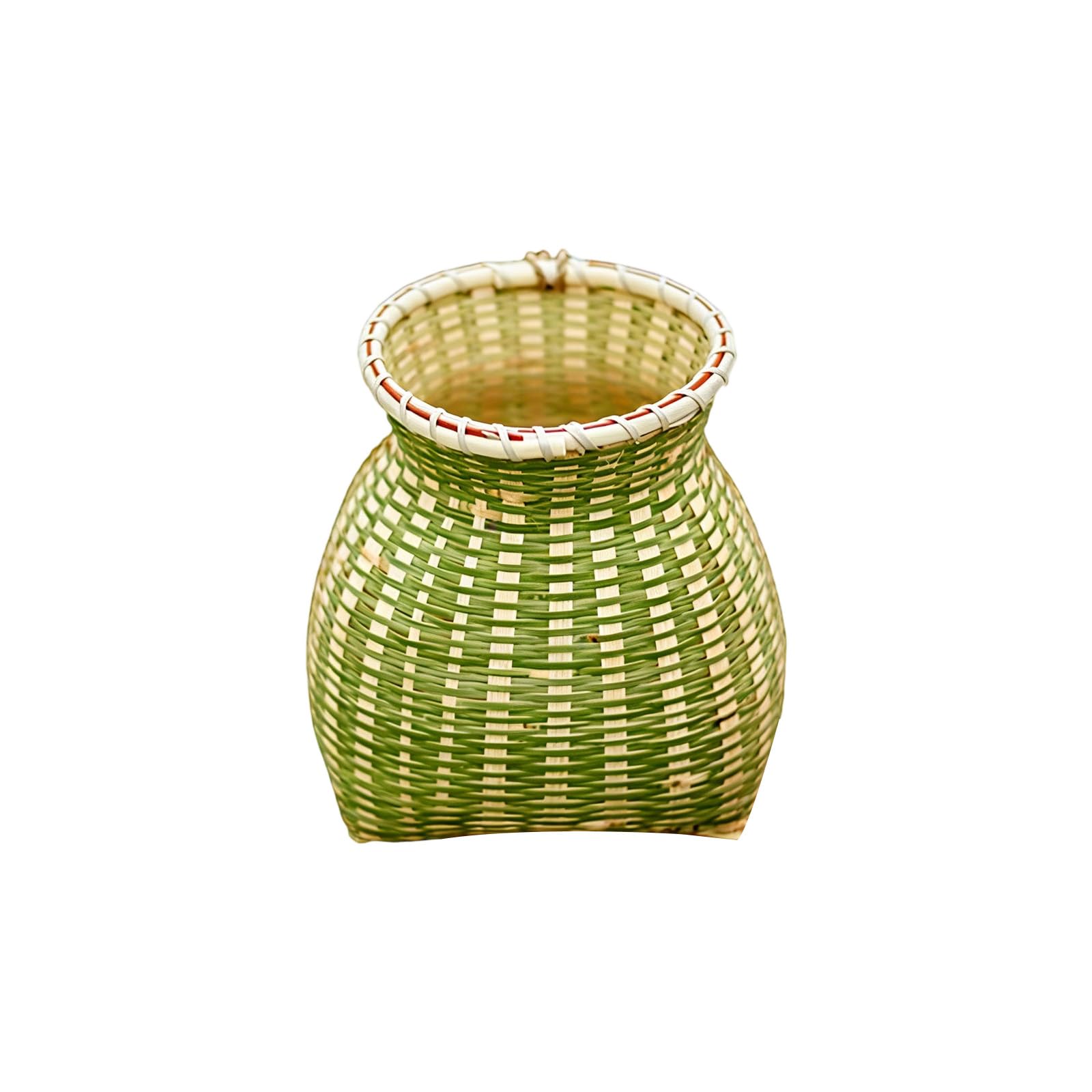 Elnwnnkc Sustainable Rattan Basket Ideal for Fruit Flower Photography Props Decorative Container Home Decoration Flower Basket
