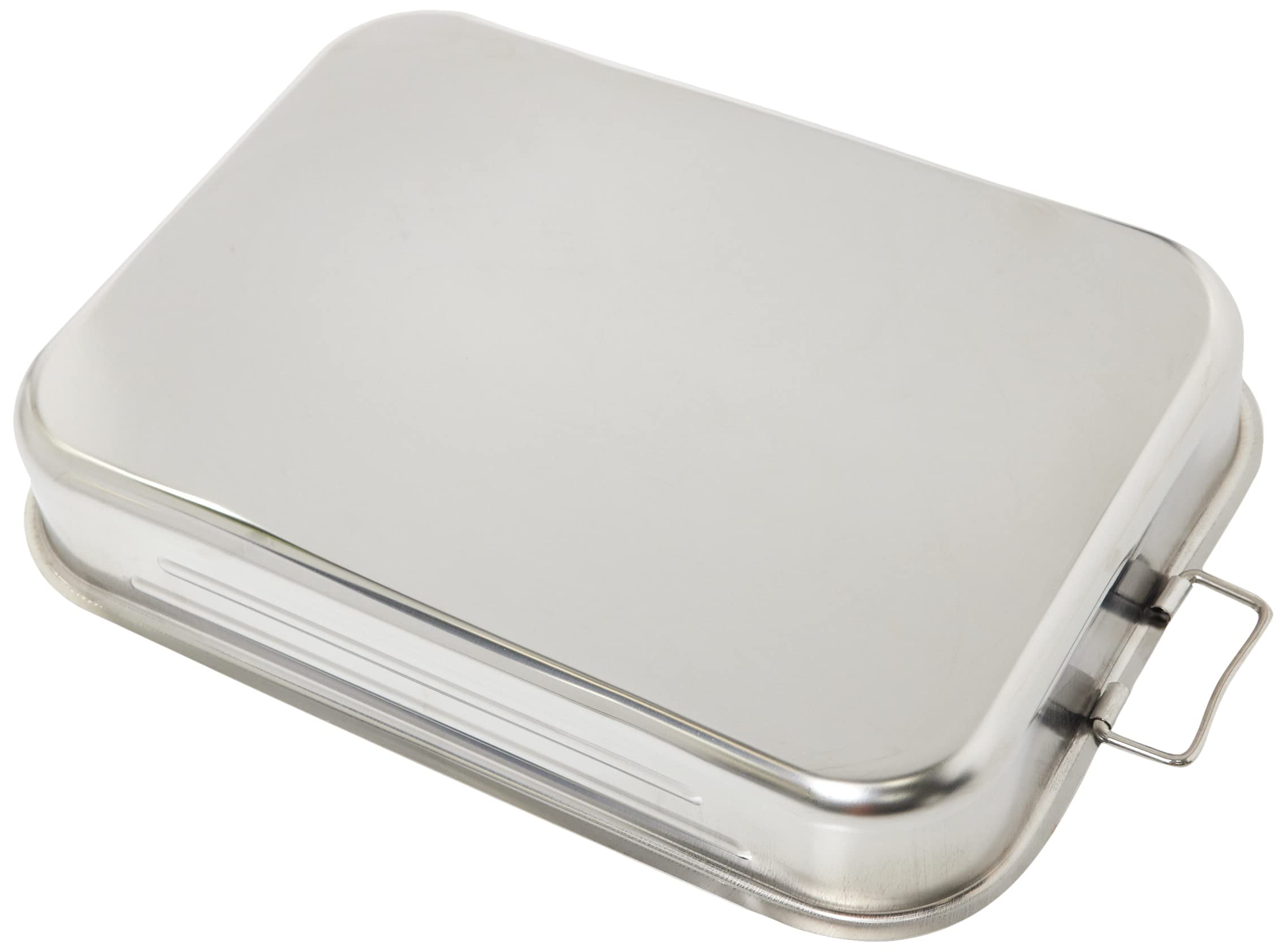 Lacor - 61545 - Rustidera Con Asas Abatibles, 47 x 34,4 x 7,5 cm, Bandeja para Horno, Acero Inoxidable, 18% Cr., 1570 g, Apta para Temperaturas Altas y Lavavajillas, Resistente a la Corrosión