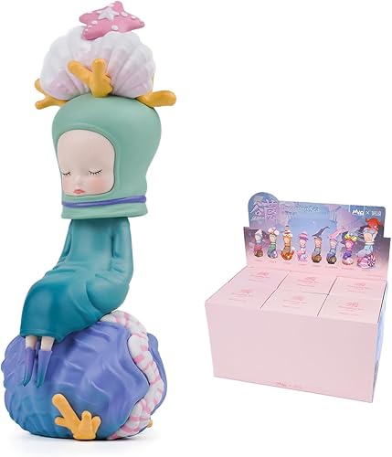 GUMON Dreaming Sea Series Caja ciega de 6 piezas (juego de 6 no repetidos) diseñadas lindas figuras de escritorio, juguetes coleccionables, regalos