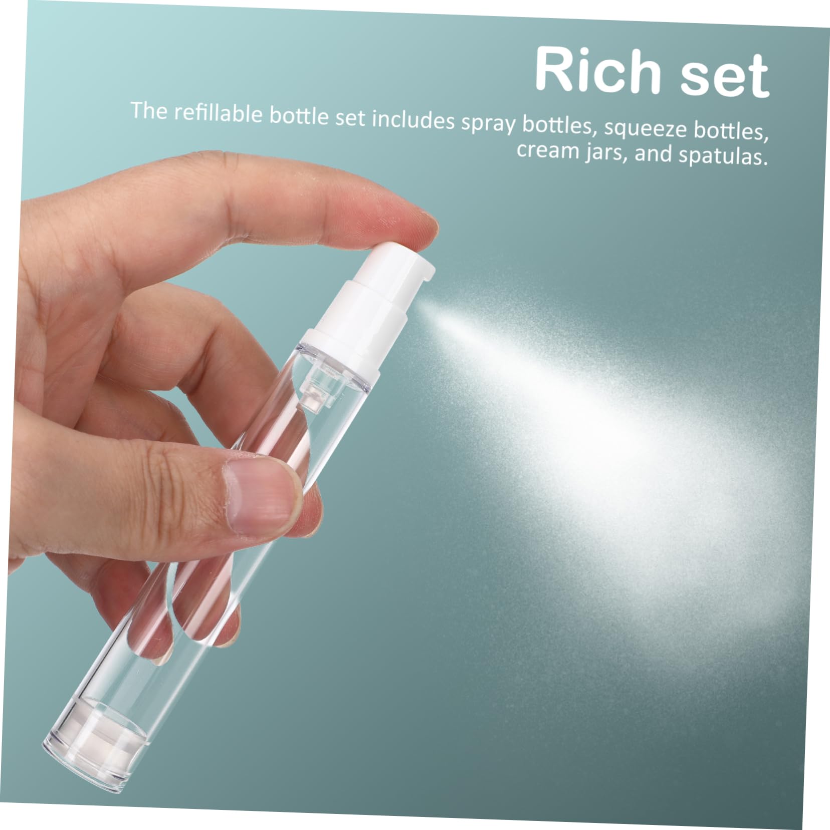 FRCOLOR 4 Sets Silikon Flaschen Set Lotionsflaschen Shampoo Flaschen Quetschflaschen Sprühflaschen Reiseflasche Reisebehälter Für Toilettenartikel Shampoo Spender Toilettenartikel