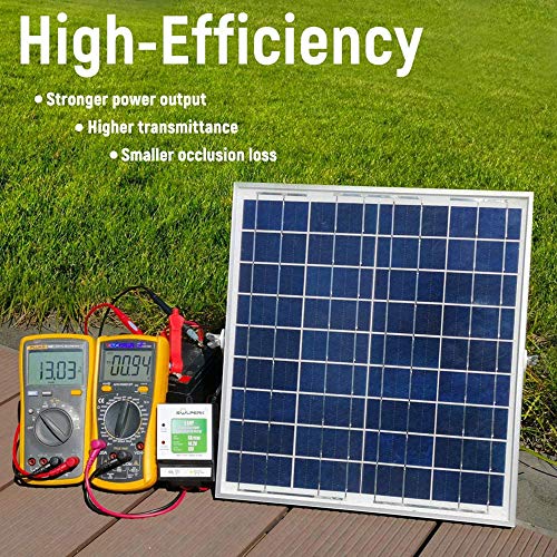 SOLPERK 20W Solar Panel,12V Solar Panel Charger Kit+8A Controller, Suitable for Automotive, Motorcycle, Boat, ATV, Marine, RV, Trailer, Powersports, Snowmobile etc. Various 12V Batteries. (20W Solar