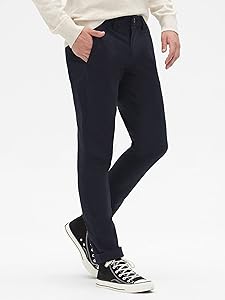 GAP Mens Essential Skinny Fit Khaki Chino Pants