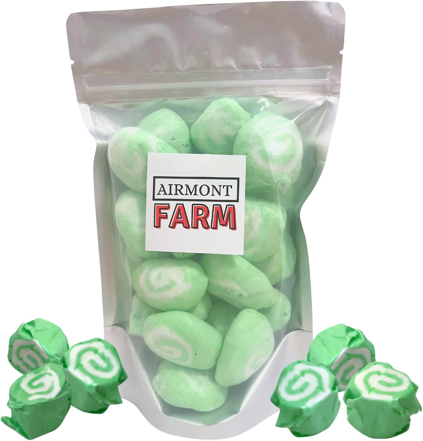 Freeze-Dried Candy Salt Water Taffy 2 oz - Cut To Bite Sized Pieces - Ships In Box - Deliciously Crunchy, Intense Flavor, Lightweight Snack (Key Lime)
