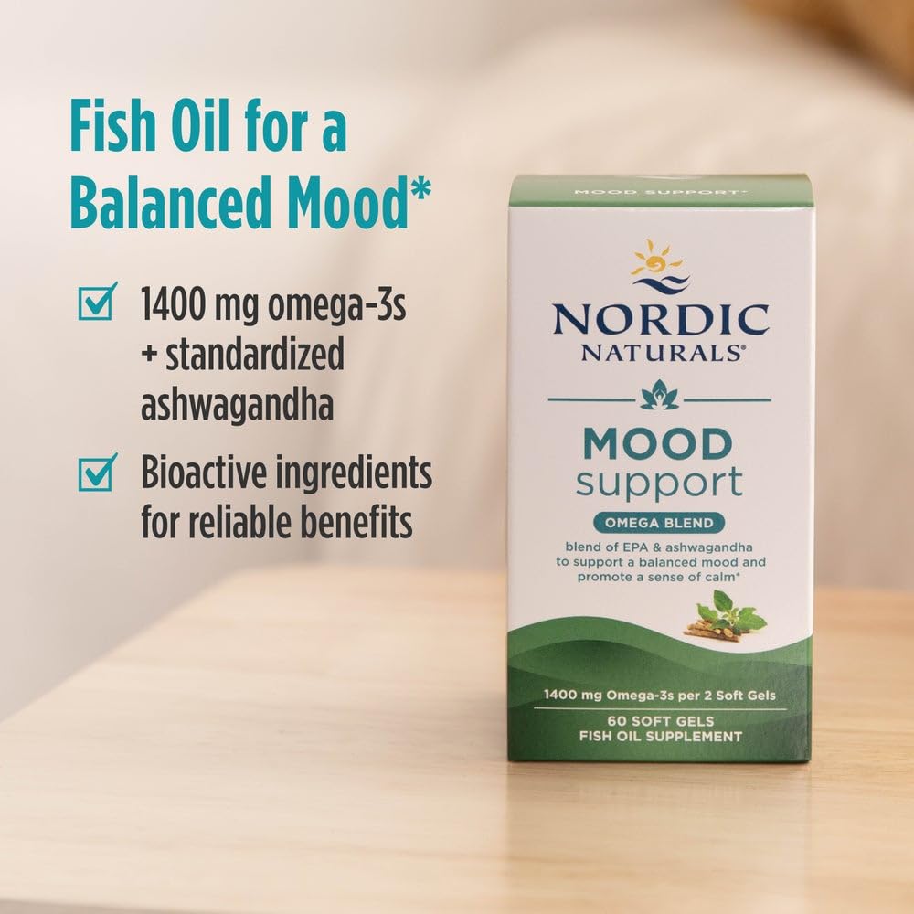 Nordic Naturals Mood Support Omega-3, 1400mg EPA+DHA Supplement - 60 Count — Amazon image 4