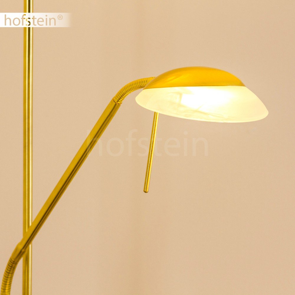 LED Piantana - Lampada da Terra Ottone Design Braccio Lettura - LED Dimmer Eleganza e Design