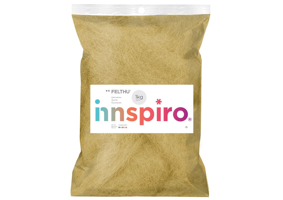 Feutre de laine citronier INNSPIRO 1000gr pour création textile DIY