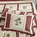 Juego de colcha bordada de algodón, 3 piezas, tamaño King, suave, patchwork,...