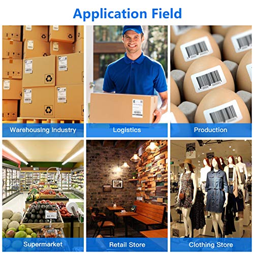 Homesen Impressora de etiquetas de envio de mesa de alta velocidade usb + bt impressora térmica dire