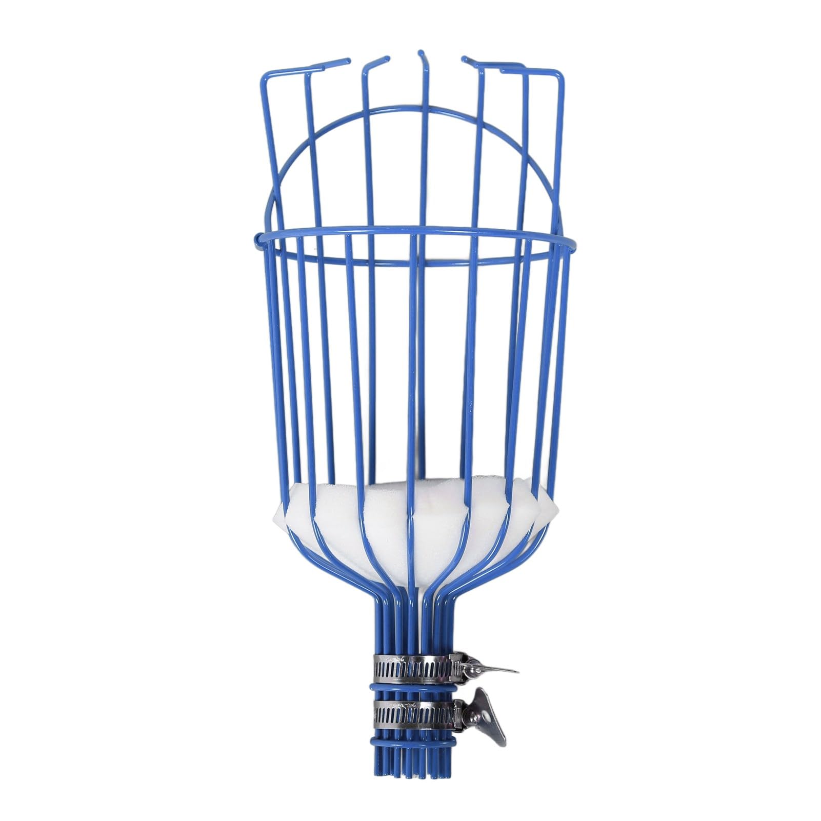 Fruit Picker Basket Detachable Prevent Multifunctional Fruit Picker Tool Fruit Harvester Attachment for 3cm Diameter Pipe Red (Blue)