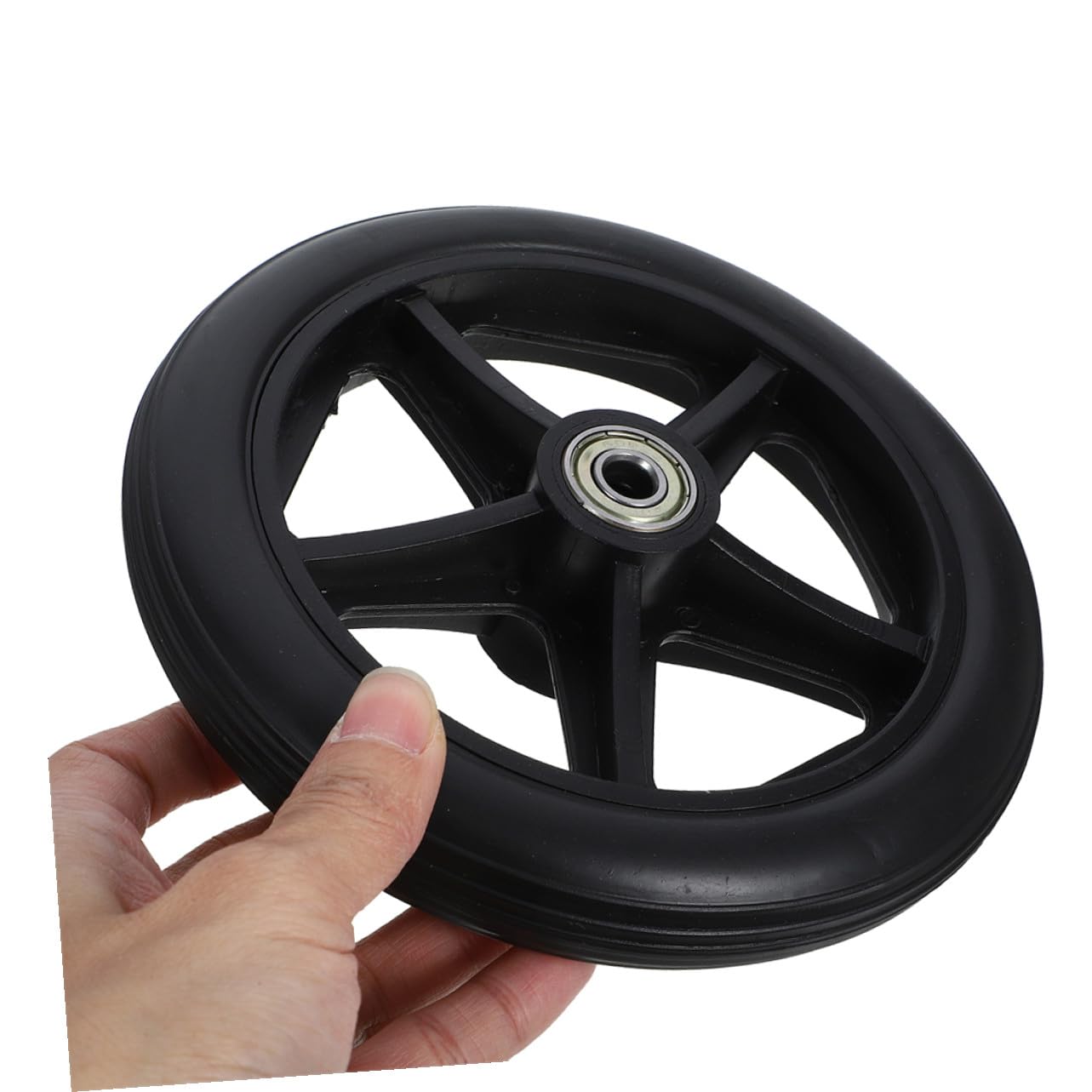 SOIMISS 2 set Ruote Anteriori Robuste in Gomma per Sedia Rotelle Ricambio Resistente e Sicuro Compatibili Maggior Parte delle Sedie Rotelle e Deambulatori