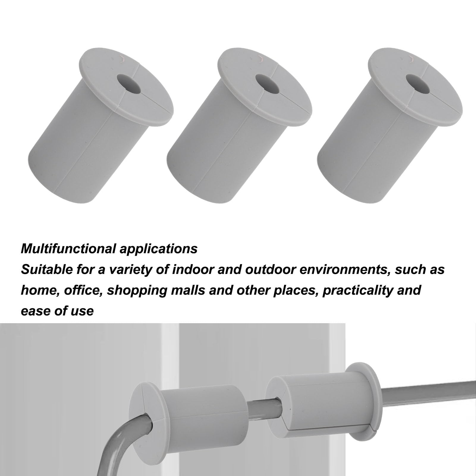Kit 6 Passacavi Per Starlink - Boccole In Silicone Per Fori Parete Da 1.6cm, Bianco