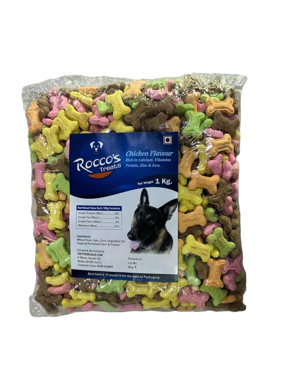 Roccos Assorted Flavor Freshly Baked Cookies for Puppies,1 kg (B0D7H3QCXS) Amazon Price History, Amazon Price Tracker