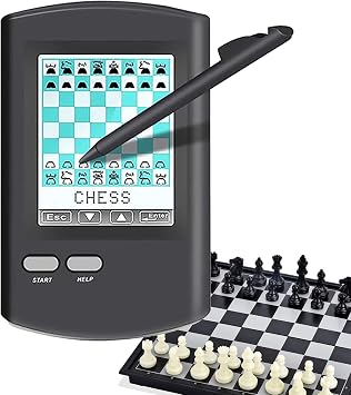 Electronic Chess Computer with LED Display,220+ Master Games, Learning Modes for Beginners, Strategy Board Game