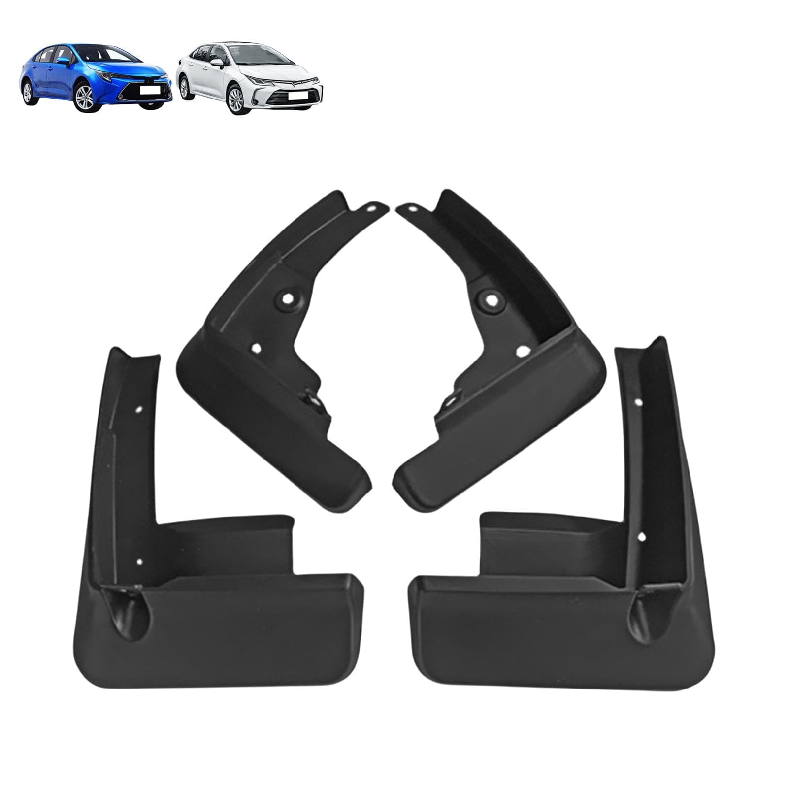 NYSLDSCO 4Pcs Premium Mud Flaps for Toyota Corolla E210 Levin 2019-2025 Front and Rear Splash Guards Durable Mudguards Protection Against Road Debris