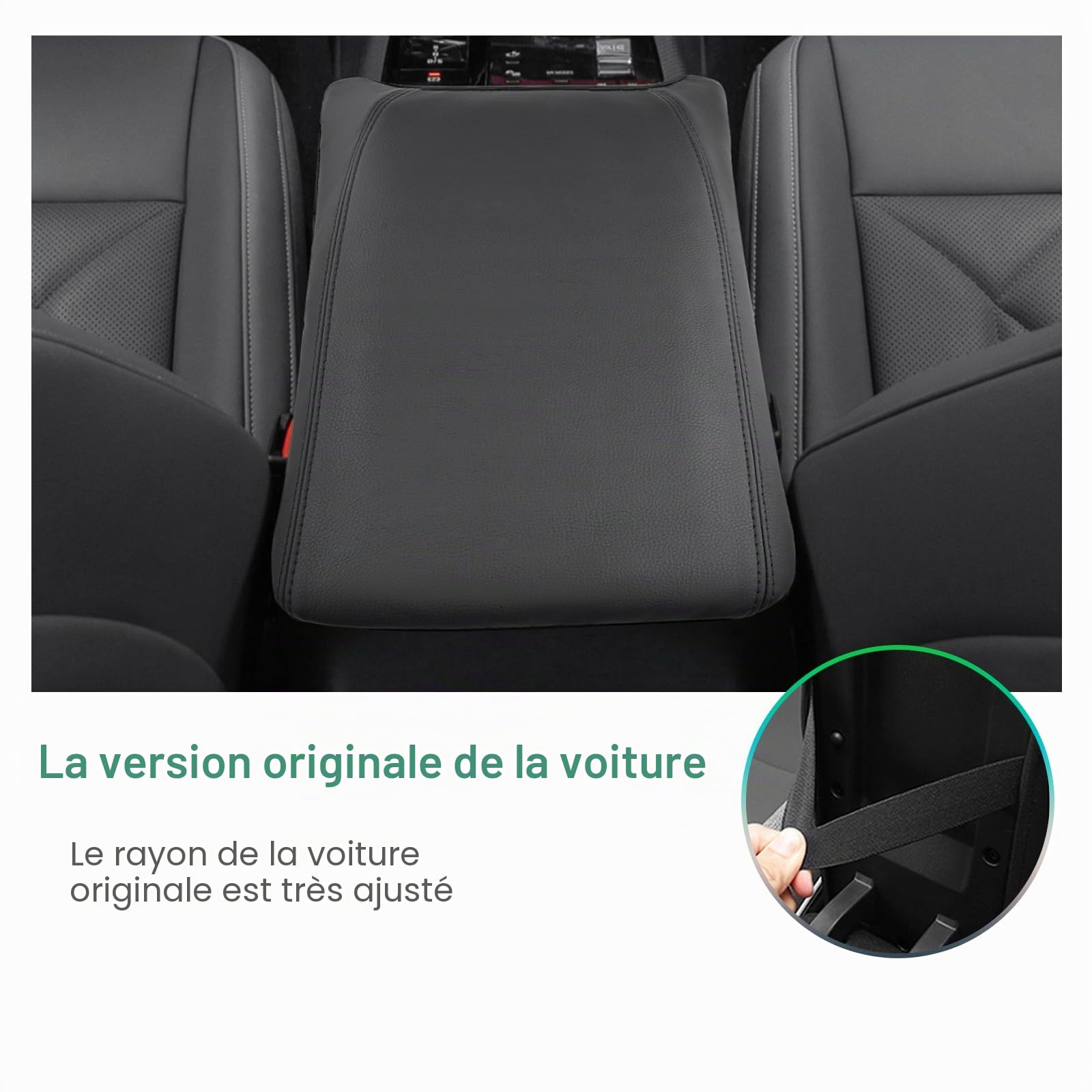 GAFAT Compatible avec BMW X3 G45 2025 2026 Housse d'Accoudoir Central, X3 2025 Plug-In Hybrid xDrive Console Centrale Protection Microfibre PU Cuir Rembourrage, X3 G45 Accessoires