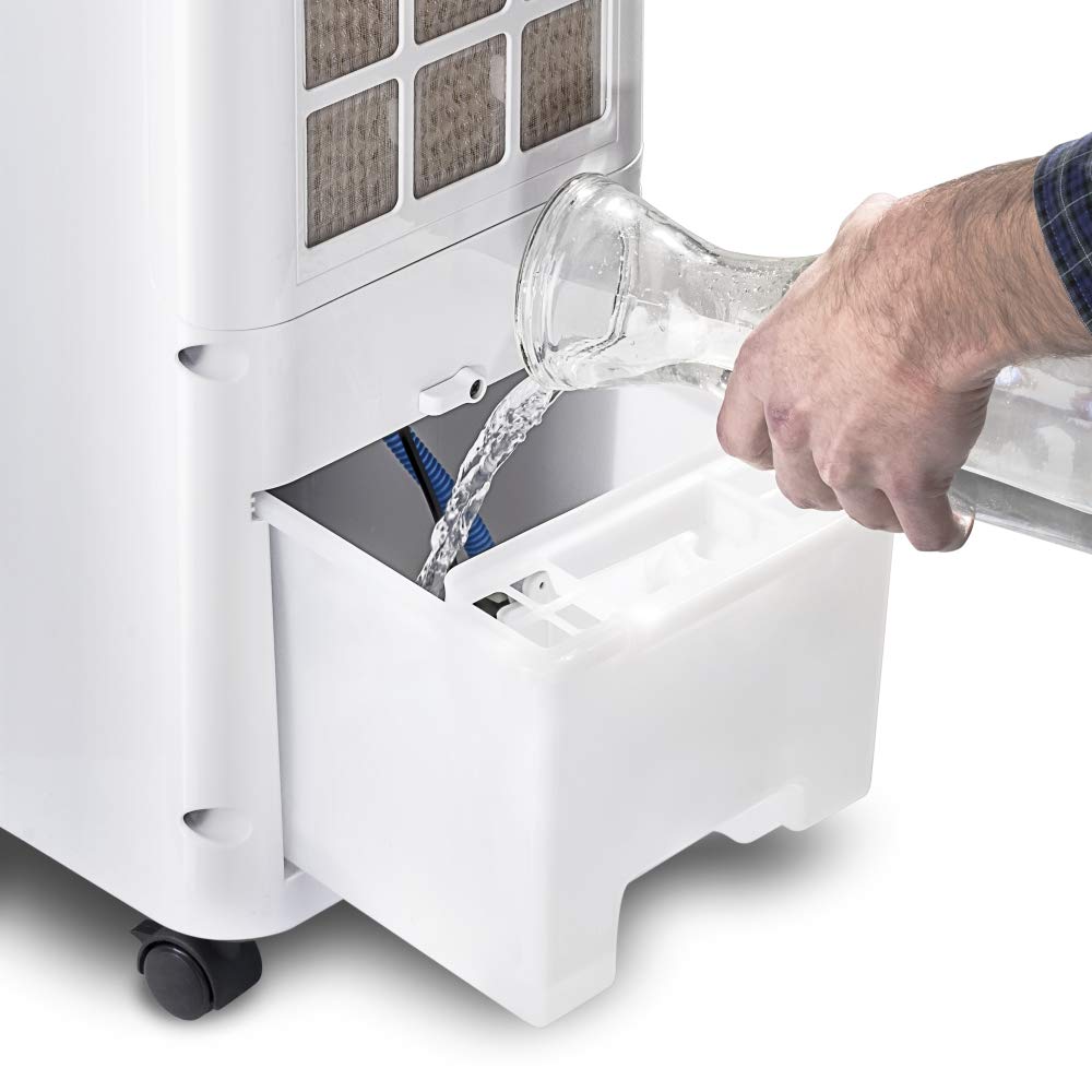 TROTEC Rafraîchisseur d'air - climatiseur mobile PAE 21 avec filtre à air - climatiseur mobile sans évacuation, 3 vitesses, fonction swing, fonctionne par évaporation