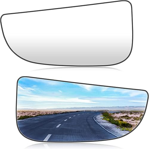 Espejo convexo inferior izquierdo y derecho para Dodge Ram 1500 2009-2019, 2010-19 2500 3500 4500 5500 68067731AA 68067730AA, 1 par (no calentado)