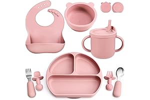 Baby Dishes 6-12 Months: Complete Silicone Feeding Set for Self-Feeding Toddlers