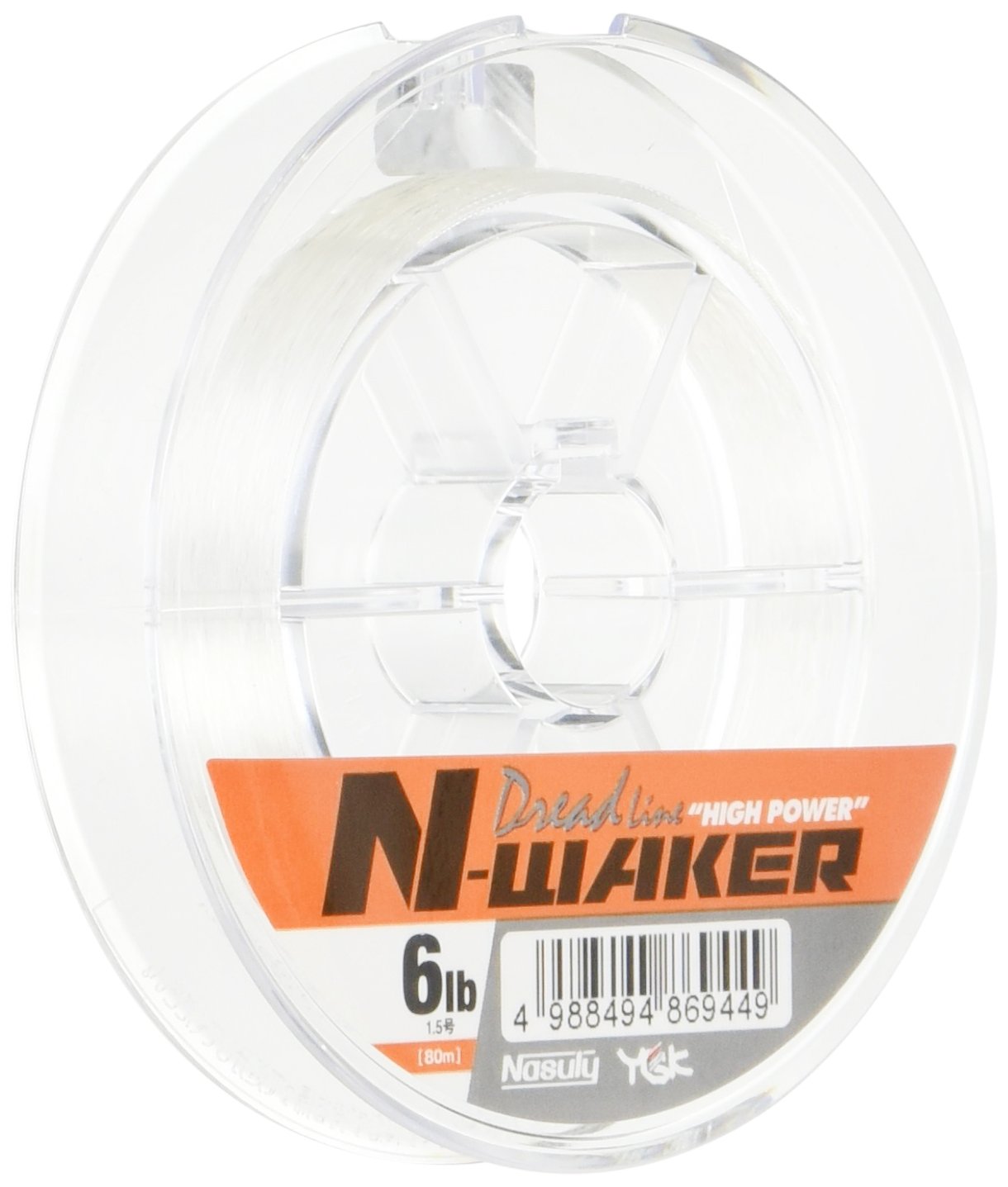 Yotsuami (YGK) Fluorocarbon Line, Nasley, N-Walker Dreadline, 26.4 ft (80 m), No. 1.5, 6 lbs, Natural