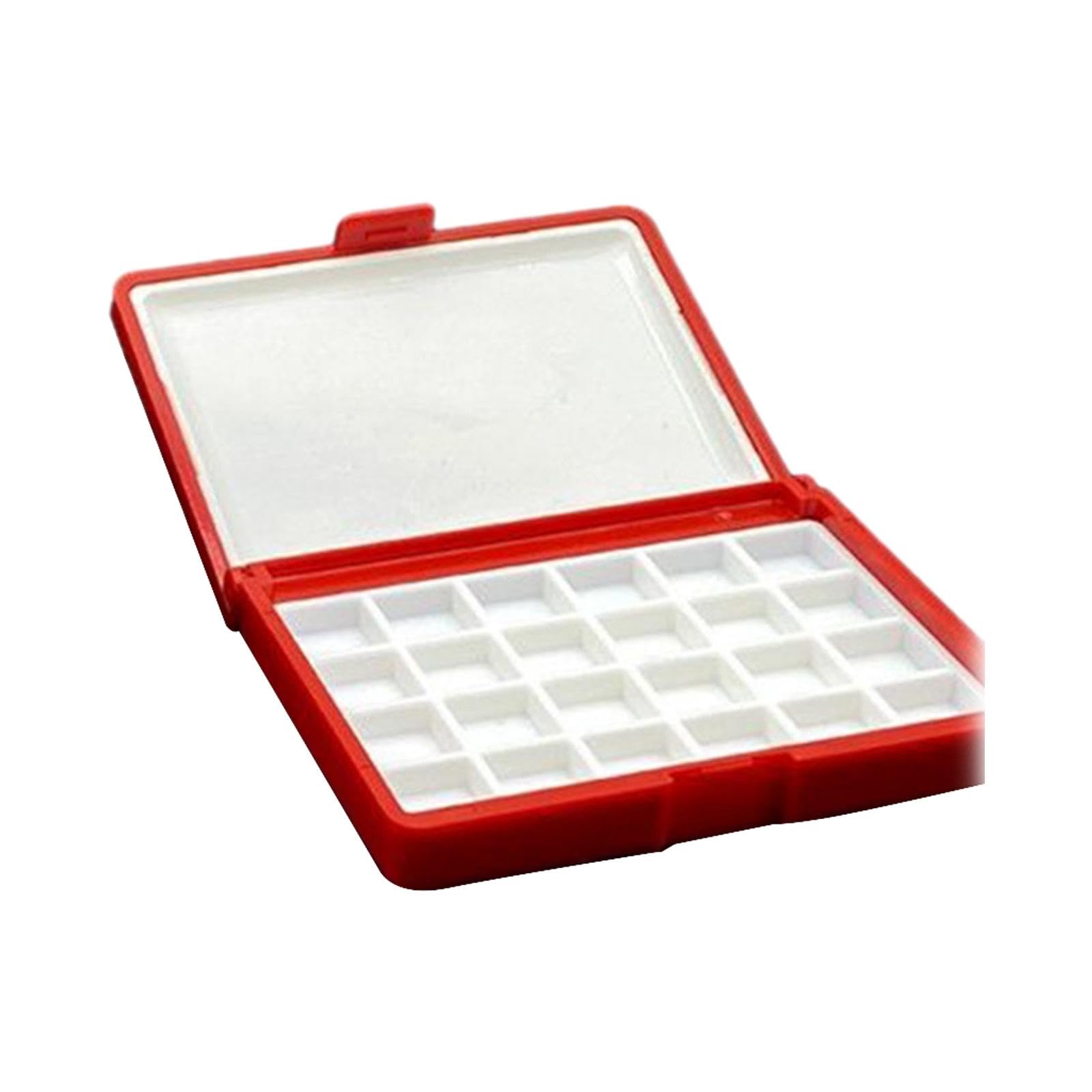 Empty Watercolor Palette Box Paint Palette Box for Painters Artists Students B 24grids,concave and convex,24 grids