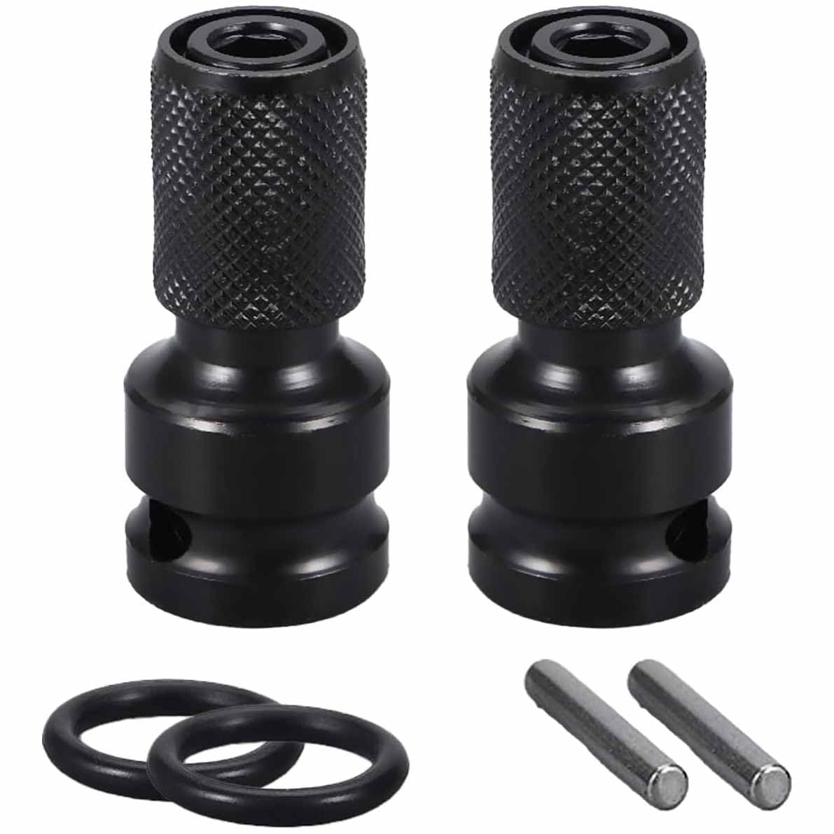UPTODATETOOLS 2PCS 1/2 to 1/4 Impact Adapter Square Drive to Hex Socket Converter Chuck Wrench Drill Ratchet Adapter for Impact Air and Electric Wrench Attachment 1/2 Inch to 1/4 Inch Impact Adapters (B0D8TCC5JD) Amazon Price History, Amazon Price Tracker