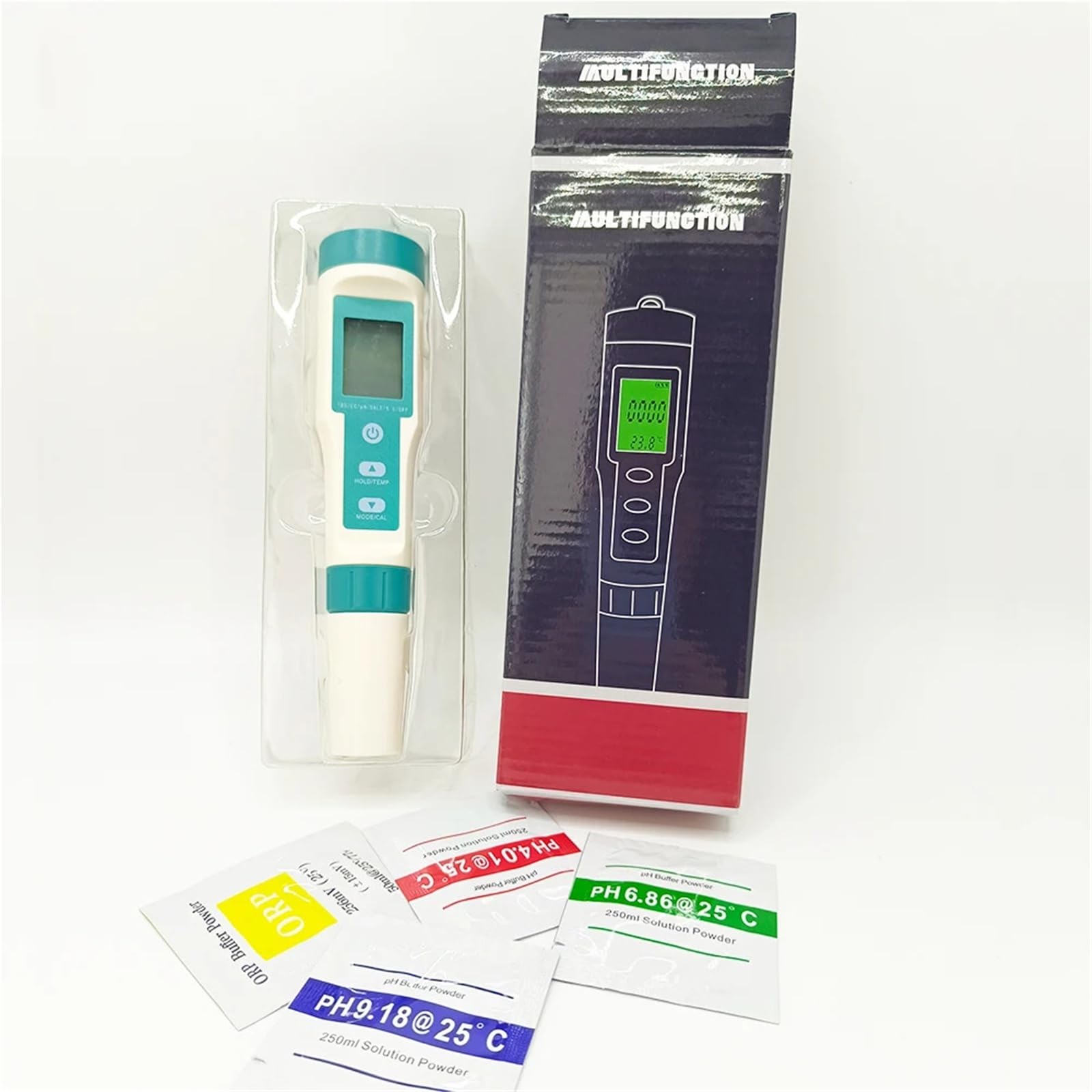Misuratore TDS Misuratore di PH 7 in 1, salinità, TDS, EC, ORP, SG, Temp, Tester della qualità Acqua, Monitor for Piscine, Strumento di analisi for acquari