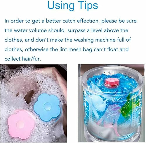 Miniatura 7 de Removedor de pelo de mascotas para lavandería, recogedor de pelusa reutilizable para lavadora, bolsa de malla flotante para mascotas, bolsa de malla