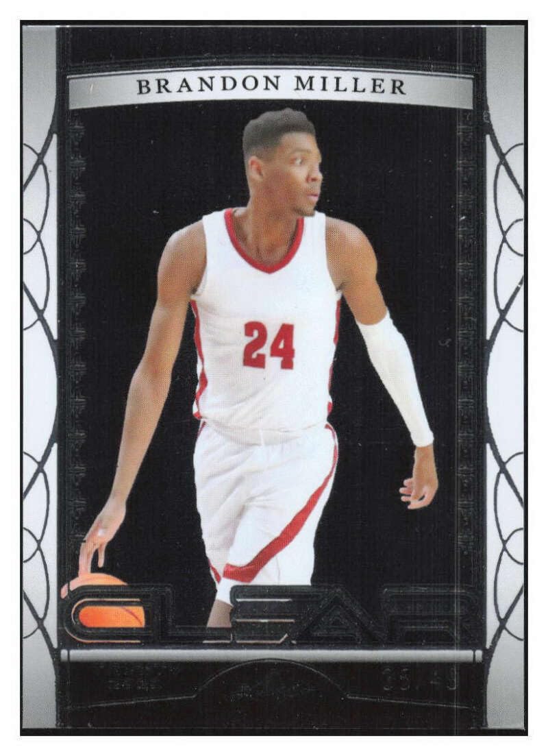 BRANDON MILLER RC 2023 Leaf Trinity Clear 35/49 Silver #C-3 ROOKIE Parallel Hornets NM+-MT NBA Basketball