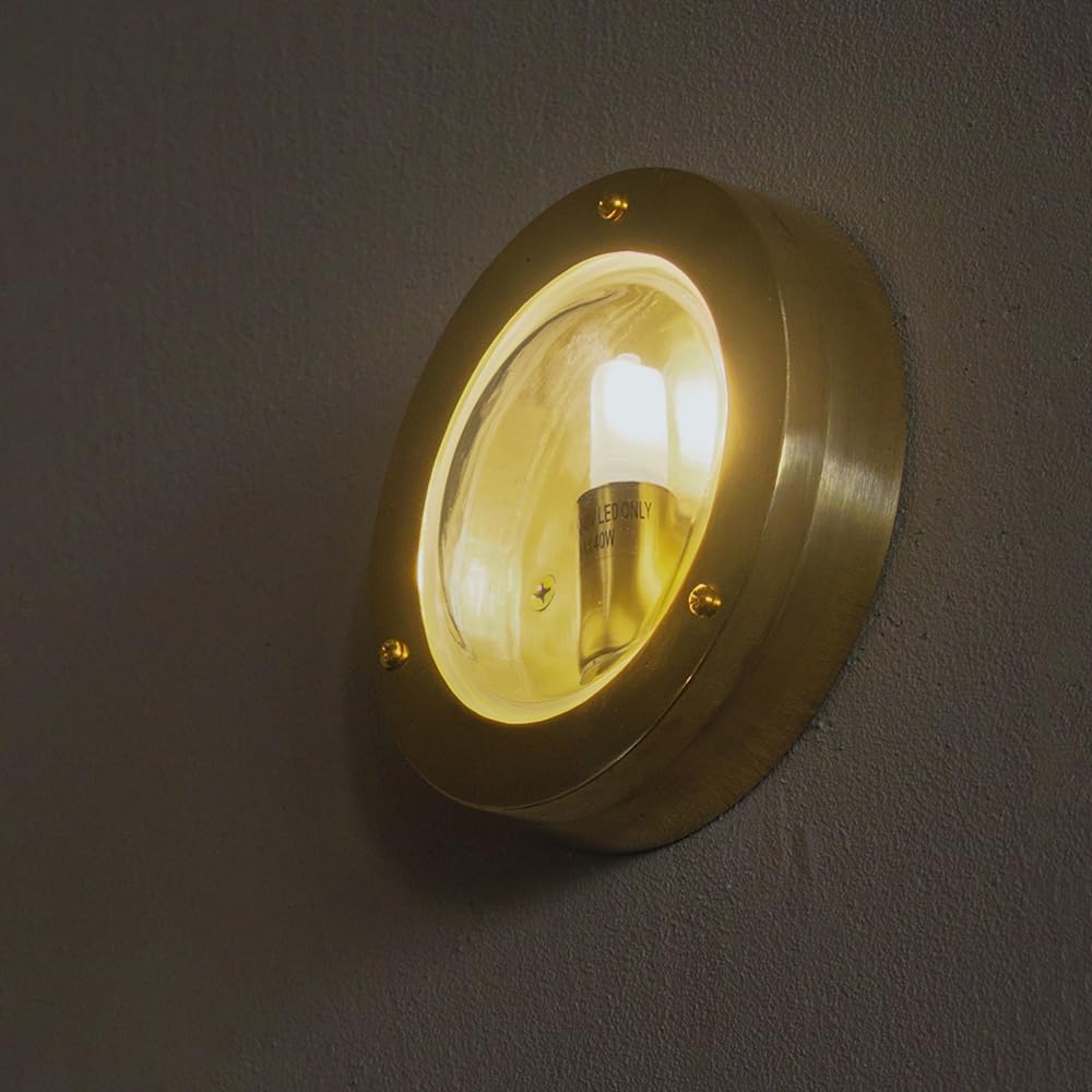 JYBNBBE Modern Brass Wall Sconce with Clear Glass Shade, Elegant Home Decor Wall Light Fixtures,Chandeliers