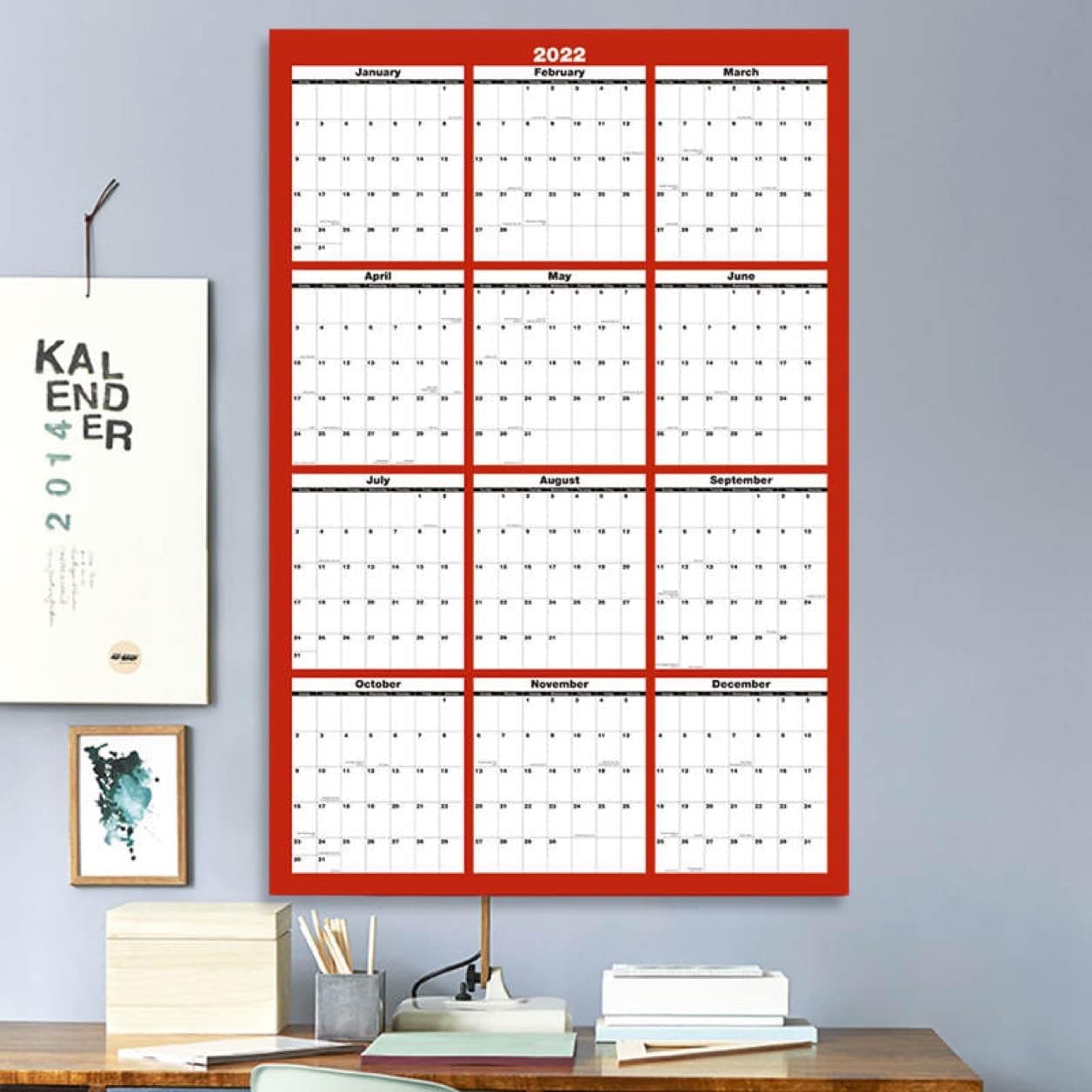 AT-A-GLANCE AT-A-GLANCE - Calendario Borrable 2022, Planificador De Pared De Borrado En Seco, 36 X 24 Pulgadas, Grande, Horizontal, Reversible (PM200P28