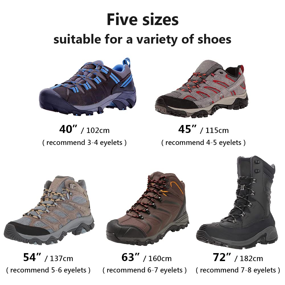 Condition photo showing New/Like New for UpUGo 3 Pair Boot Shoe Laces, Round Shoelaces for Athletic Running Hiking Sneakers Shoes Boot