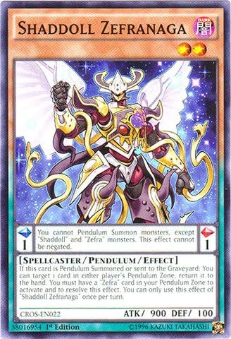 YU-GI-OH! - Shaddoll Zefranaga (CROS-EN022) - Almas cruzadas - 1 edición - Común