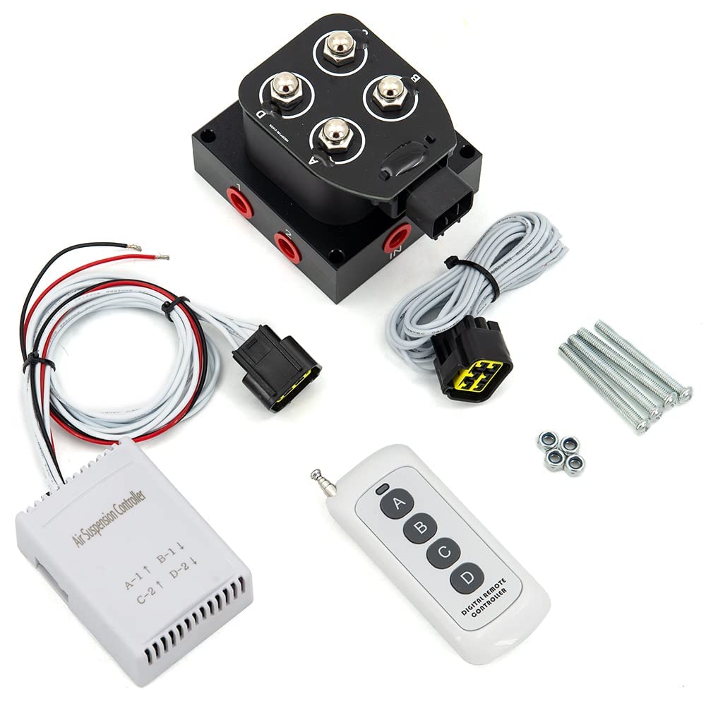 Buy CNRAQR Universal Air Ride Suspension Manifold Solenoid Valve 1/4 NPT 12V Air Ride Suspension