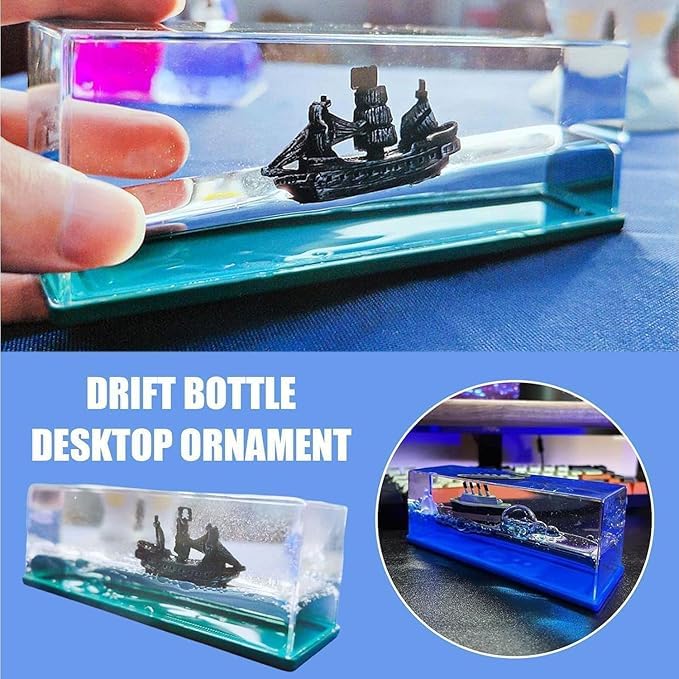 Resin Car Interior Accessories Dashboard Decoration Titanic Wave Cruise Ship Nautical Car Dashboard|Living Room|Office|Satisfying|Mind Calming|Smooth Movement 1