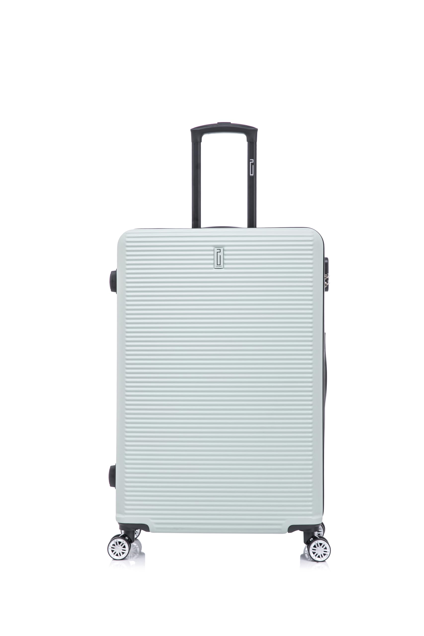 CELIMS - Grande Valise Soute 75 cm 23kg Rigide ABS Légère | Valise XL à roulettes 4 Roues 360° | Bagage Soute Avion 23kg | Valise Grande Taille Voyage | Vert Pastel - 2