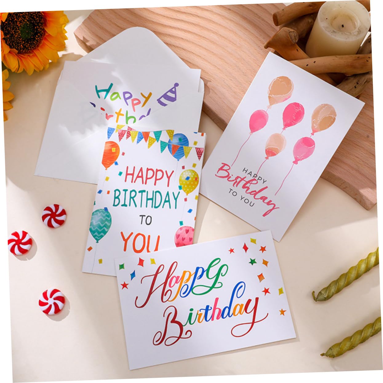 SHINEOFI 3 Set Di Biglietti Di Auguri Di Buon Compleanno Con Design Delicato Forniture Per Auguri Allingrosso 10 Pezzi * 3