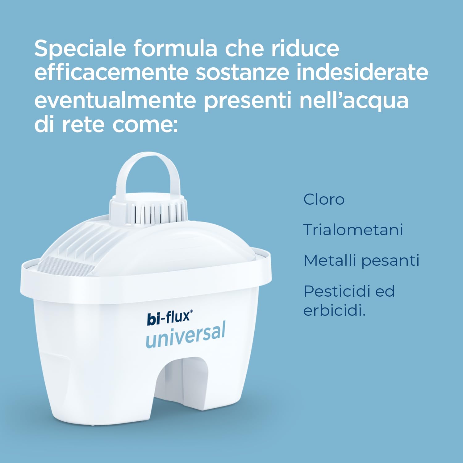 LAICA Bi-Flux Universal Water Filter – Compatible with Brita