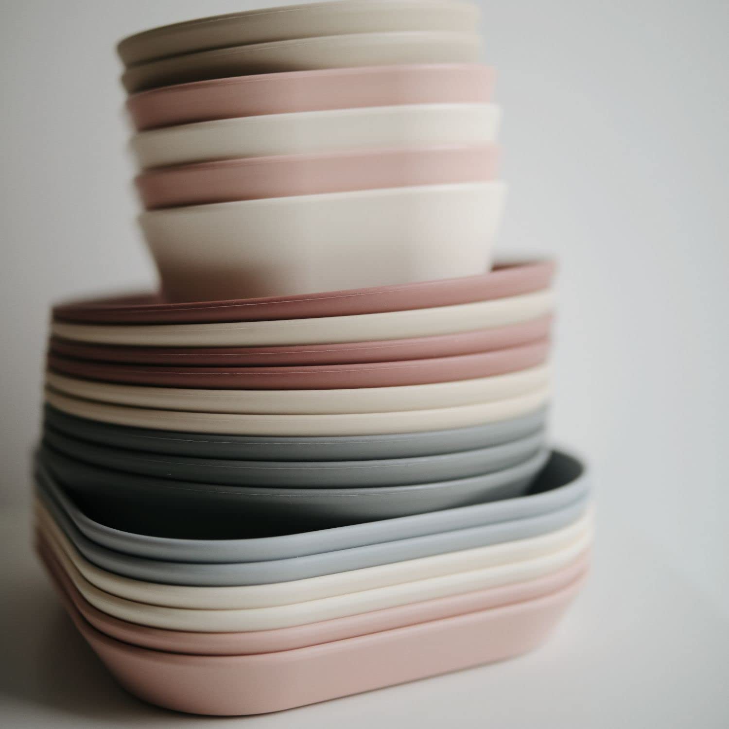 Mushie Dinnerware Bowls for Kids, (Vanilla) Round Bowl, 13 cm de diámetro - Image 4