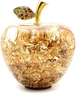 黄金 リンゴ 置物 金箔入り ゴールデンアップル 幸運 お祝い 正月 縁起物 Gold Apple 母の日 プレゼント