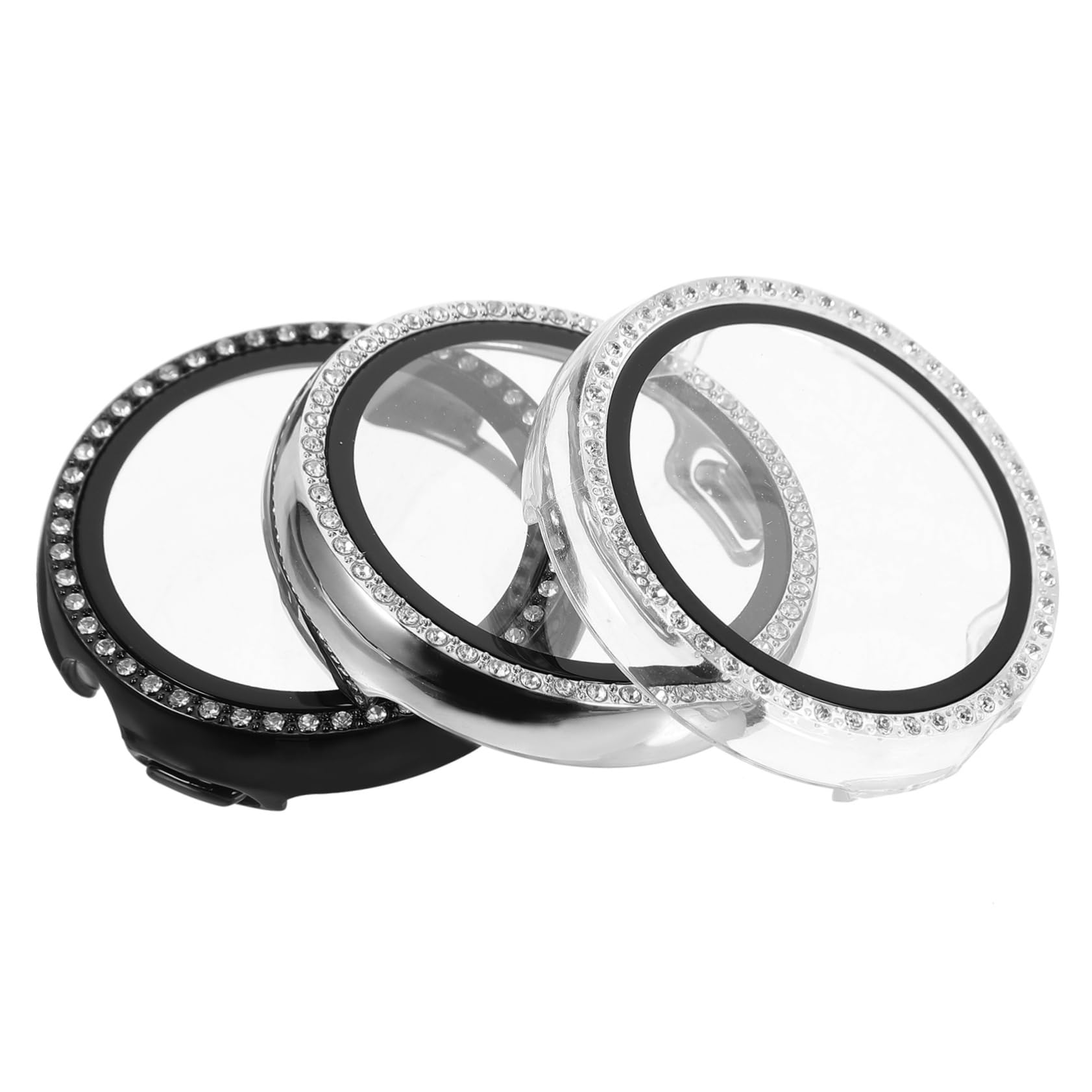 OSALADI 9pezzi Custodia Protettiva Per Orologio Cover Trasparente Nera Per Watch Protezione Completa Per Schermo e Leggera e Resistente Agli Urti