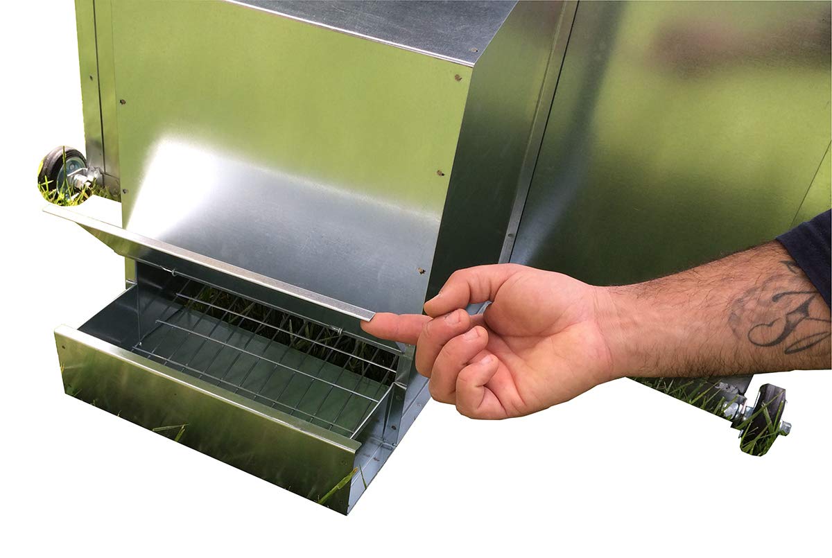 Pollaio Tosaerba. Casetta in Rete e Lamiera cm L 100 x P 180 x H 105. Per 10 Galline Ovaiole